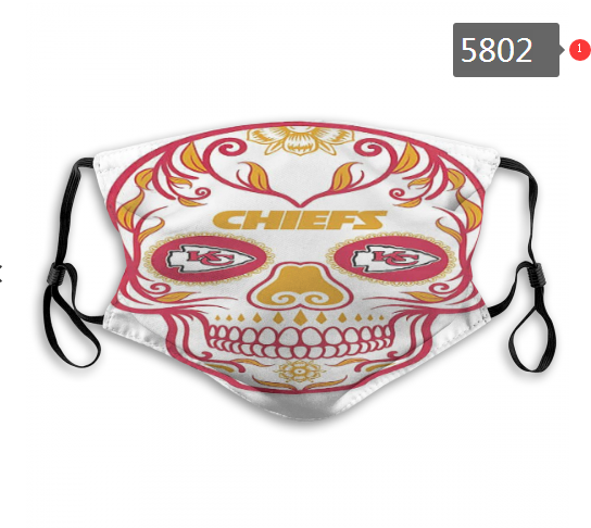 2020 NFL Kansas City Chiefs #11 Dust mask with filter->nfl dust mask->Sports Accessory